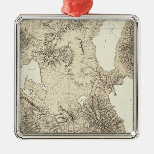 Californië en Nevada 10 Metalen Ornament (Voorkant)