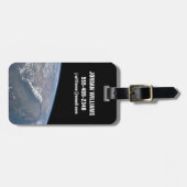 Californië en Nevada gezien vanuit de ruimte. Bagagelabel (Voorkant horizontaal)