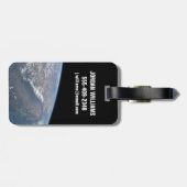 Californië en Nevada gezien vanuit de ruimte. Bagagelabel (Achterkant horizontaal)