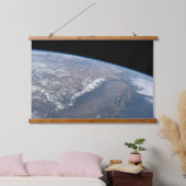 Californië en Nevada gezien vanuit de ruimte. Hangend Wandkleed (Slaapkamer)