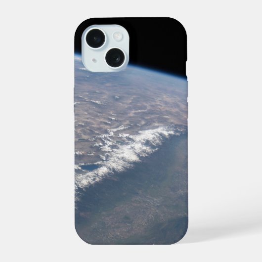 Californië en Nevada gezien vanuit de ruimte. iPhone 15 Case (Achterkant)