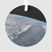 Californië en Nevada gezien vanuit de ruimte. Ornament (achterkant)