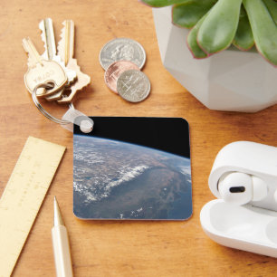 Californië en Nevada gezien vanuit de ruimte. Sleutelhanger