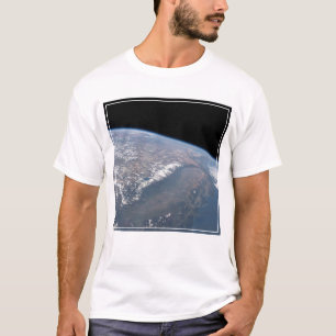 Californië en Nevada gezien vanuit de ruimte. T-shirt