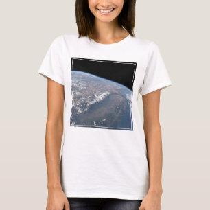 Californië en Nevada gezien vanuit de ruimte. T-shirt