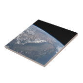 Californië en Nevada gezien vanuit de ruimte. Tegeltje (Zijkant)