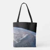 Californië en Nevada gezien vanuit de ruimte. Tote Bag (Achterkant)