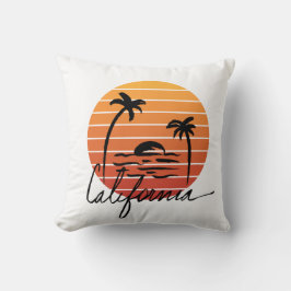Californië en retro zonsondergang kussen