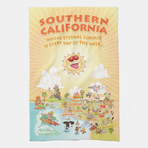 Californië-eternal-zomerhanddoek Theedoek