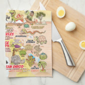 Californië-eternal-zomerhanddoek Theedoek (Quarter Fold)