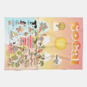 Californië-eternal-zomerhanddoek Theedoek (Horizontaal)