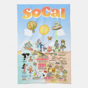 Californië-eternal-zomerhanddoek Theedoek