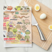 Californië-eternal-zomerhanddoek Theedoek (Quarter Fold)