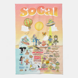 Californië-eternal-zomerhanddoek Theedoek