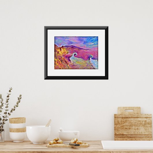 Californië Fantasy Seashore Poster (Keuken)