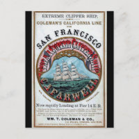 Californië Farwell Clipper zeilschip 1900