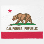 Californië Fleece Deken (Voorkant (Horizontaal))