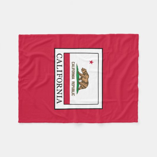 Californië Fleece Deken (Voorkant (Horizontaal))