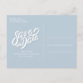 Californië Foto Strand Bruiloft Save the Date Aankondigingskaart (Achterkant)