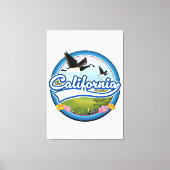 Californië Ganzen vakantie logo Canvas Afdruk (Voorkant)