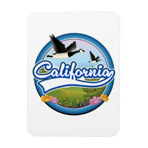Californië Ganzen vakantielogo Magneet