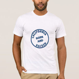 Californië Geboren en Getogen Illustratie T-shirt
