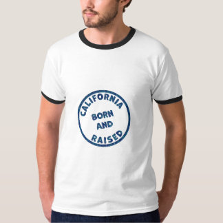 Californië Geboren en Getogen Illustratie T-shirt