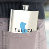 Californië geboren en opgefokt heupfles (Voorbeeld)