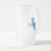 Californië geboren en opgefokt matglas bierpul (Voorkant rechts)