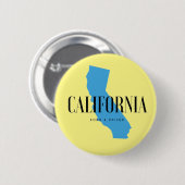 Californië geboren en opgefokt ronde button 5,7 cm (Voorkant /achterkant)
