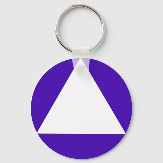 Californië Genderneutrale Bathroom driehoek Sleutelhanger (Voorkant)