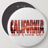 Californië - geniet van een prettige dag Button (Voorkant /achterkant)