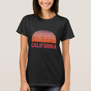 Californië Gift Sunset Surf Retro Vintage Cali Los T-shirt