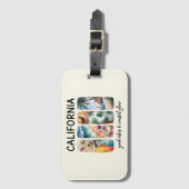 Californië - Goede vibes & kustgloed Bagagelabel (Voorkant (verticaal))