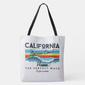Californië Golden Coast perfecte golf Tote Bag (Achterkant)