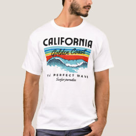 Californië Golden Coast,  Sunset Graphic T-shirt