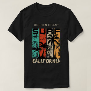 Californië Golden Coast, Sunset Graphic T-shirt