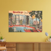 Californië (Golden West) Grote lettertjes Canvas Afdruk (Insitu (Woonkamer))