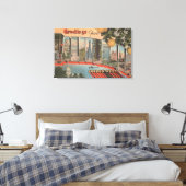 Californië (Golden West) Grote lettertjes Canvas Afdruk (Insitu (Slaapkamer))