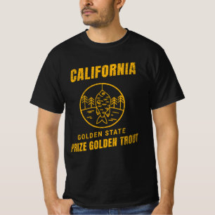 CALIFORNIË GOUDE STAAT PRIJS GOUDE FOREL T-SHIRT