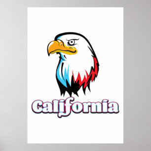 Californië-gouden adelaar poster