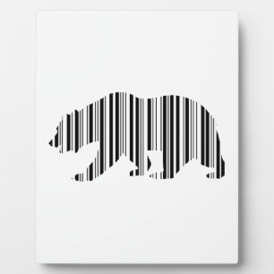 CALIFORNIË GOUDEN BEER BAR CODE Patroonontwerp Fotoplaat