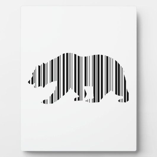CALIFORNIË GOUDEN BEER BAR CODE Patroonontwerp Fotoplaat (Voorkant)