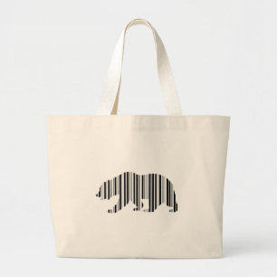 CALIFORNIË GOUDEN BEER BAR CODE Patroonontwerp Grote Tote Bag