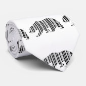 CALIFORNIË GOUDEN BEER BAR CODE Patroonontwerp Stropdas (Opgerold)