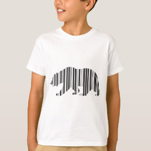 CALIFORNIË GOUDEN BEER BAR CODE Patroonontwerp T-shirt