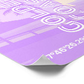 Californië, Gouden Kust, Reiskunst, Preppy Poster (Hoek)