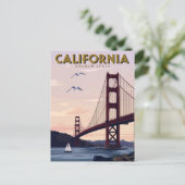 Californië Gouden Staat Briefkaart (Staand voorkant)