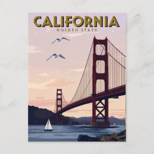 Californië Gouden Staat Briefkaart