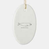 Californië Gray Whale Keramisch Ornament (Rechts)